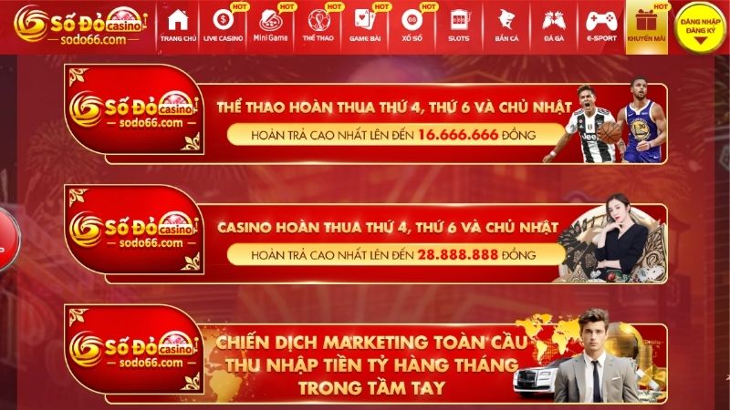 Khuyến mãi hoàn trả Sodo