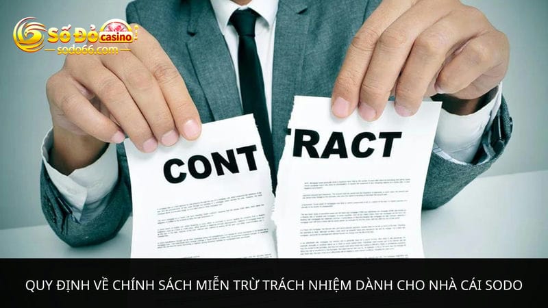 miễn trừ trách nhiệm dành cho nhà cái Sodo